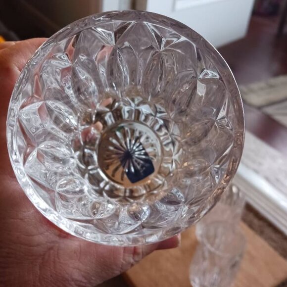 Mikasa Saxon Highball  6” Glasses 13oz Set of 4 Clear Cut Crystal Tumblers Heavy - Picture 3 of 3